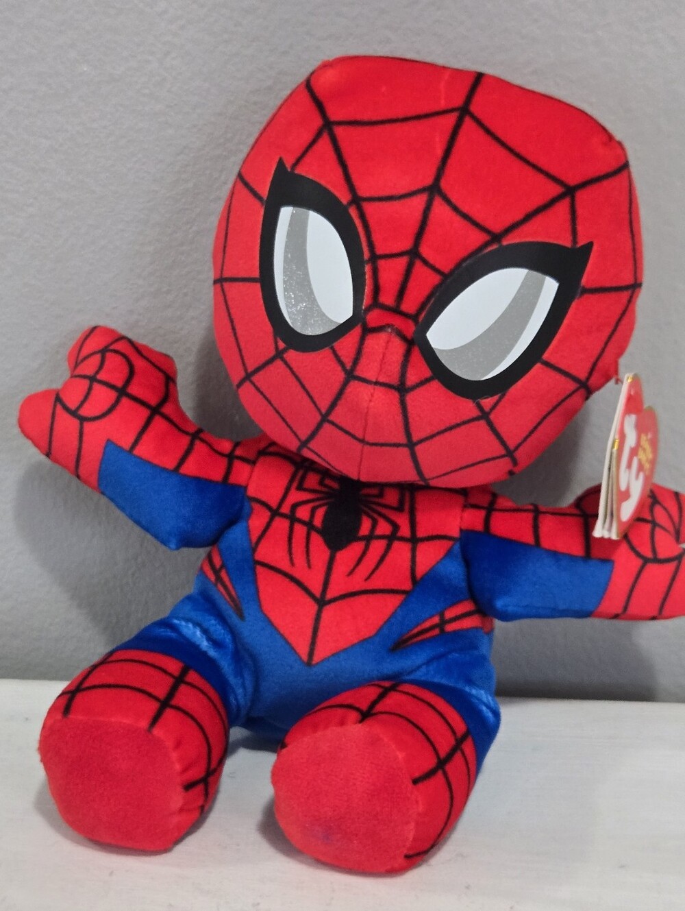 TY Beanie Babies Spiderman 6" Red Blue Plush Collectable